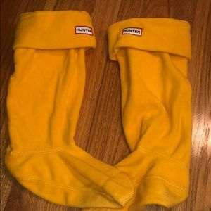 HUNTER tall fleece welly socks